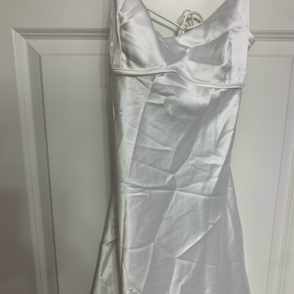 Princess Polly White Backless Dress